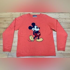 Vintage Disney by Jackie Brander 100% Cashmere Sweater Mickey Double Sided Sz XL